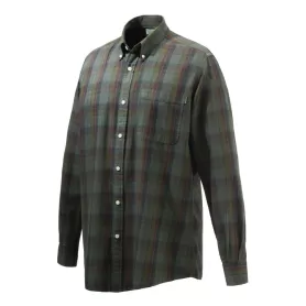 Beretta Camisa con botones de madera Green & Red Overd. Moss