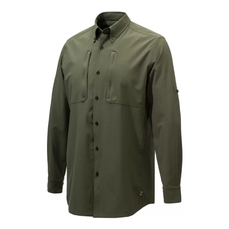 Camisa Beretta Smooth Light Verde Musgo Camisa Beretta Smooth Light Verde Musgo