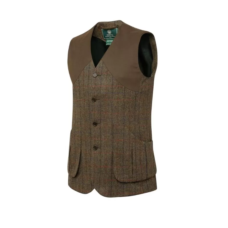 Colete Beretta St James Xadrez Verde e Azul Colete Beretta St James Xadrez Verde e Azul