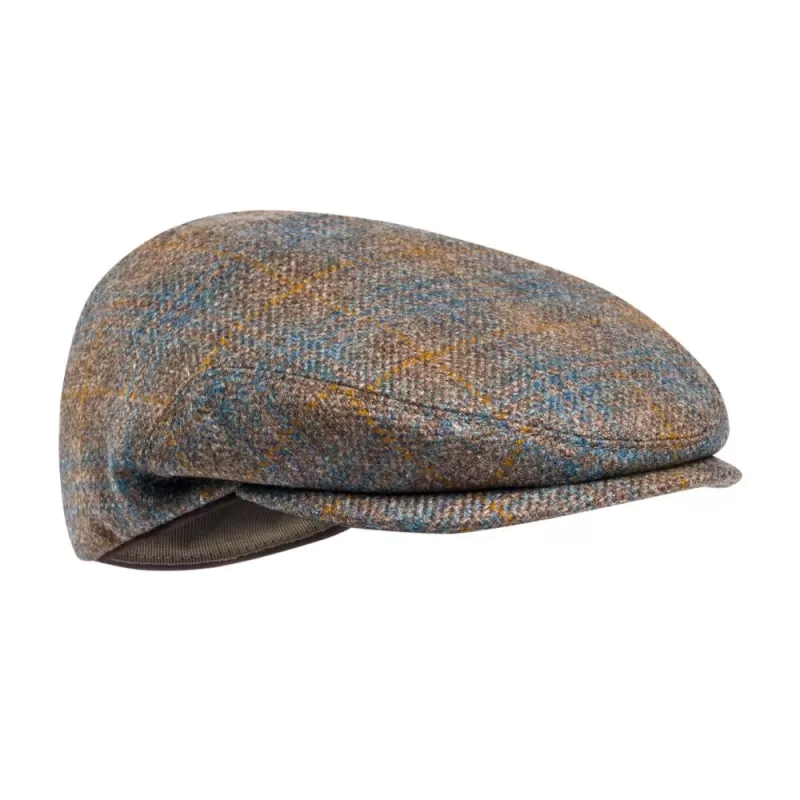 Boné Beretta St James W xadrez marrom e azul claro Boné Beretta St James W xadrez marrom e azul claro