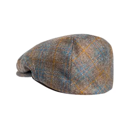 Boné Beretta St James W xadrez marrom e azul claro