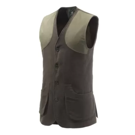 Colete Beretta Classic Moleskine Marrom Colete Beretta Classic Moleskine Marrom