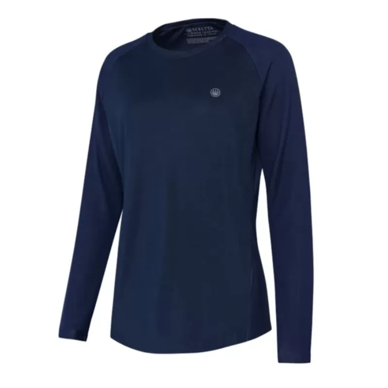 Camiseta Beretta Ciel Tech L/S Azul Eclipse Total Camiseta Beretta Ciel Tech L/S Azul Eclipse Total