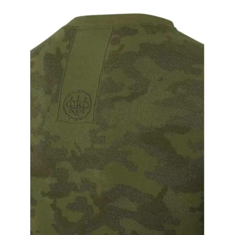Camiseta feminina LeSaut camuflada verde Beretta