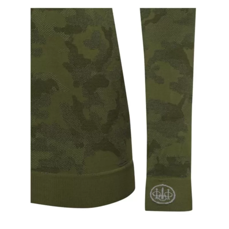 Camiseta feminina LeSaut camuflada verde Beretta