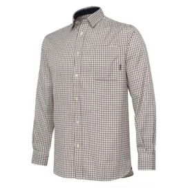 Beretta Camisa Ellis Ivory & Green Check Manga Larga