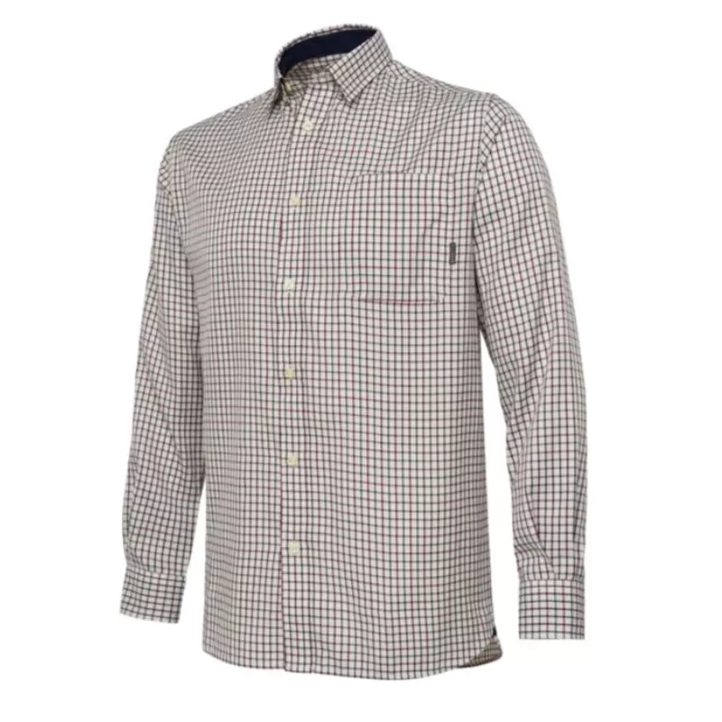 Camisa de manga comprida xadrez verde e marfim Beretta Ellis Camisa de manga comprida xadrez verde e marfim Beretta Ellis