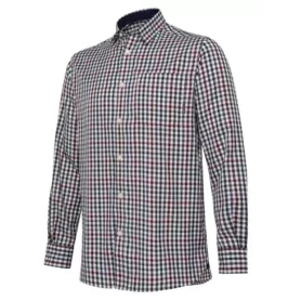 Beretta Camisa Ellis LS White & Bordeaux Check