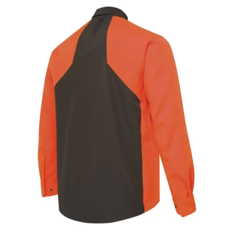 Camisa Beretta Resistente a Espinhos Marrom Casca e Laranja