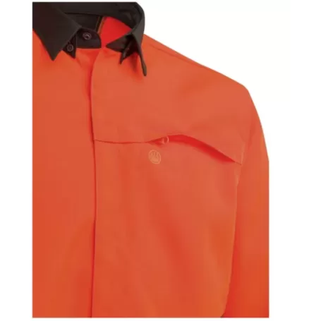 Camisa Beretta Resistente a Espinhos Marrom Casca e Laranja