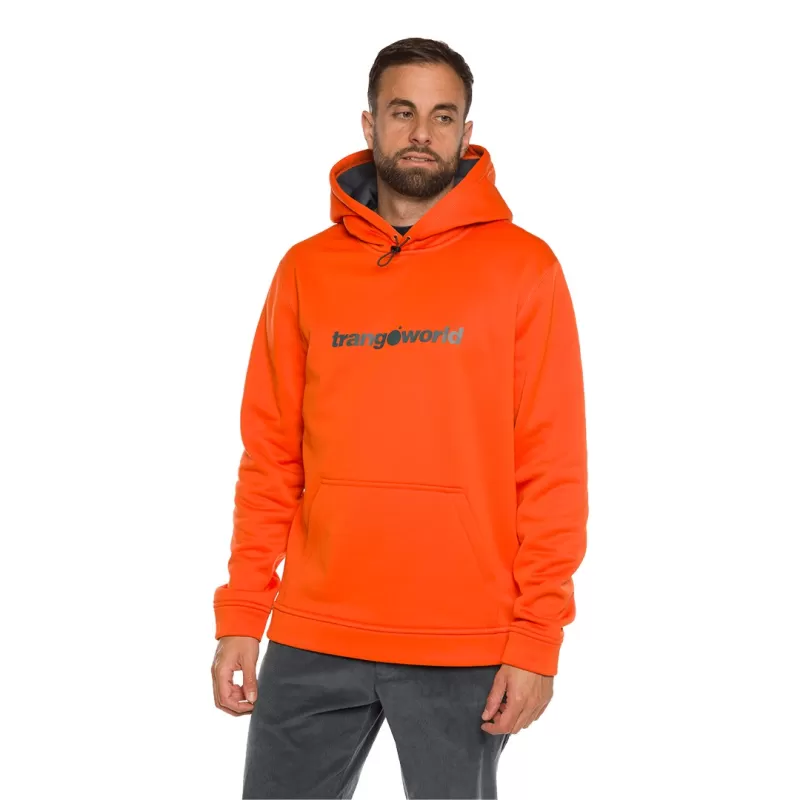 Moletom Trangoworld LOGIN VERMELHO LARANJA/CINZA