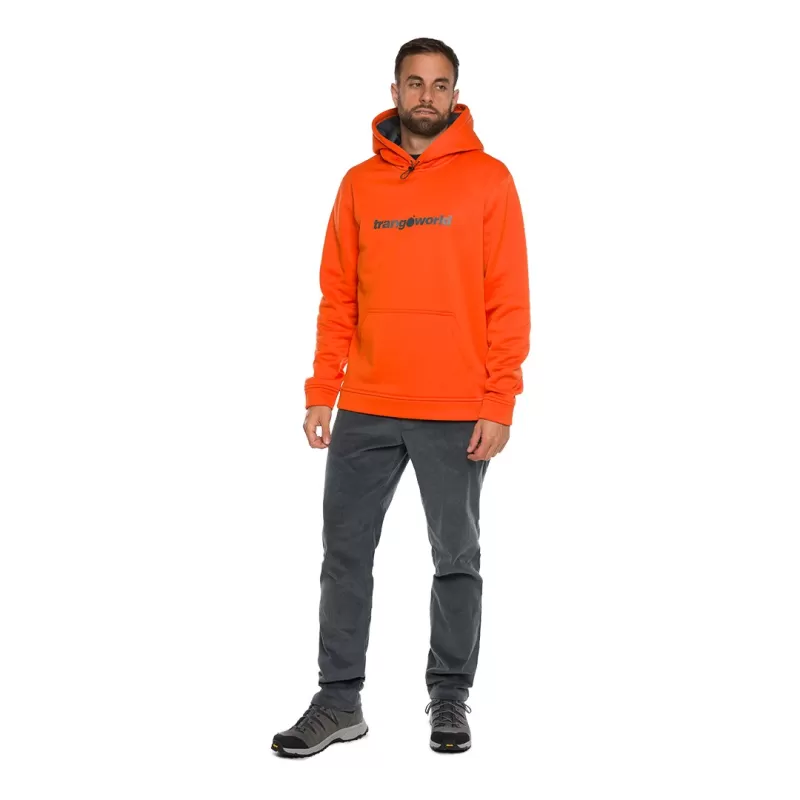Moletom Trangoworld LOGIN VERMELHO LARANJA/CINZA