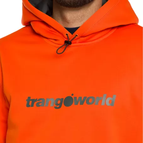 Moletom Trangoworld LOGIN VERMELHO LARANJA/CINZA