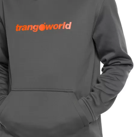 Trangoworld SUDADERA LOGIN GRIS/NARANJA