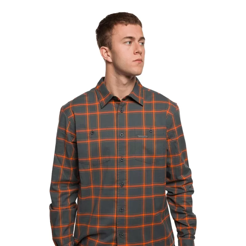 CAMISA ZERNEZ Trangoworld CINZA/LARANJA