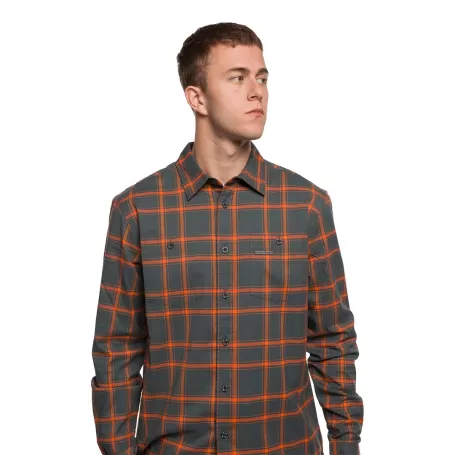 CAMISA ZERNEZ Trangoworld CINZA/LARANJA