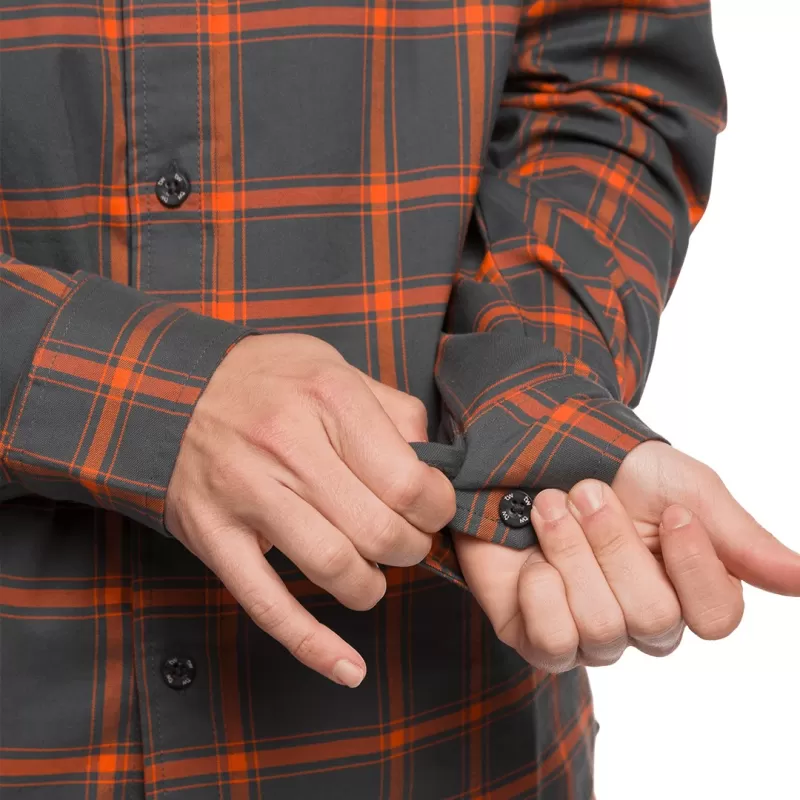 CAMISA ZERNEZ Trangoworld CINZA/LARANJA