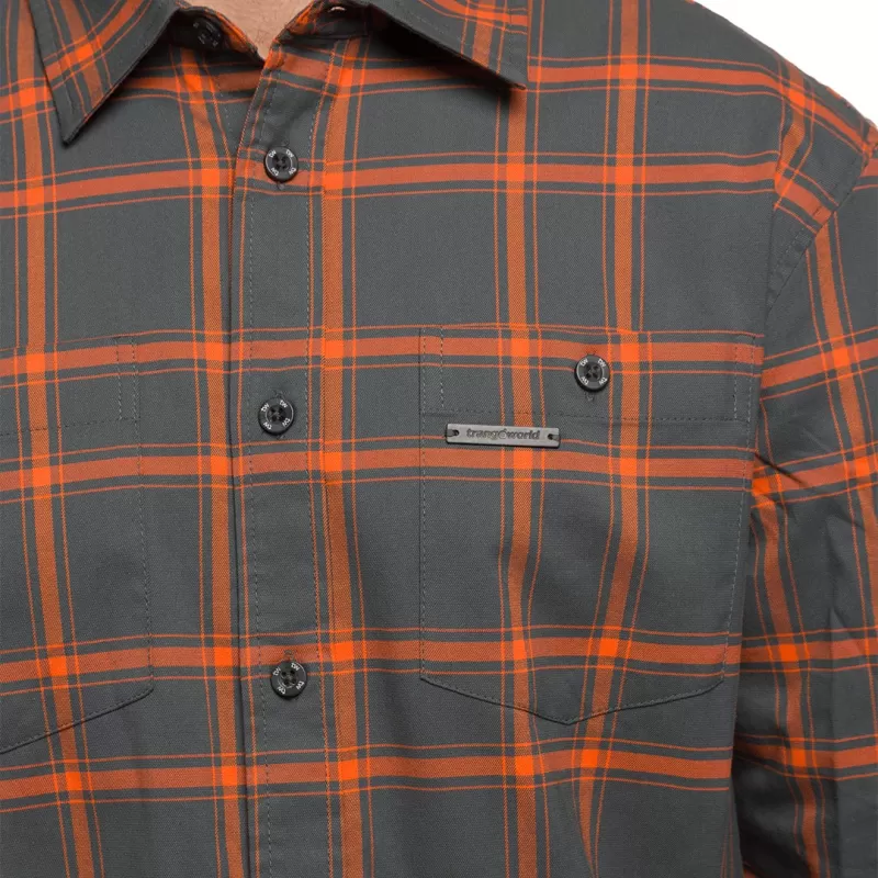 CAMISA ZERNEZ Trangoworld CINZA/LARANJA