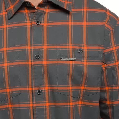 CAMISA ZERNEZ Trangoworld CINZA/LARANJA