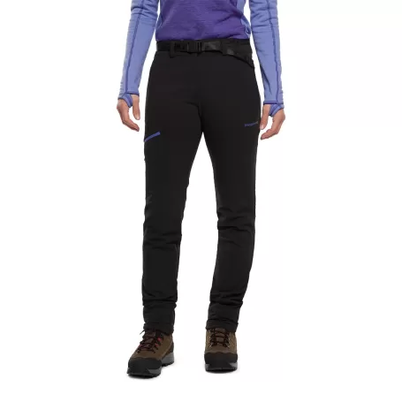 Trangoworld PANT. LARGO CAUSIAT NEGRO/MORADO