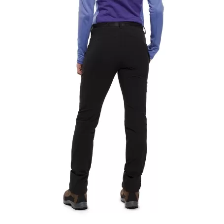 Trangoworld PANT. LARGO CAUSIAT NEGRO/MORADO