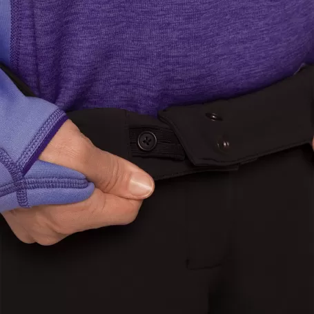 Trangoworld PANT. LARGO CAUSIAT NEGRO/MORADO