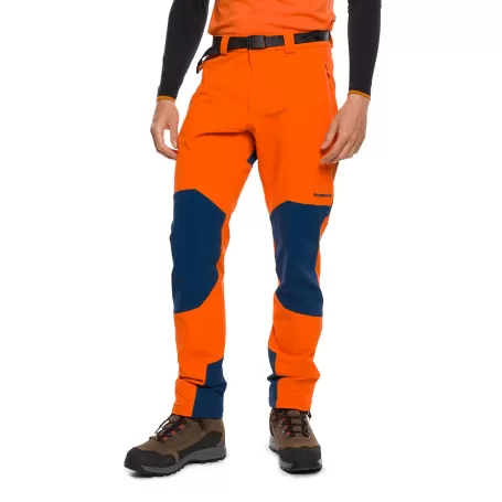 Trangoworld PANT. LARGO MOURELLE DR NARANJA/AZUL OSCURO