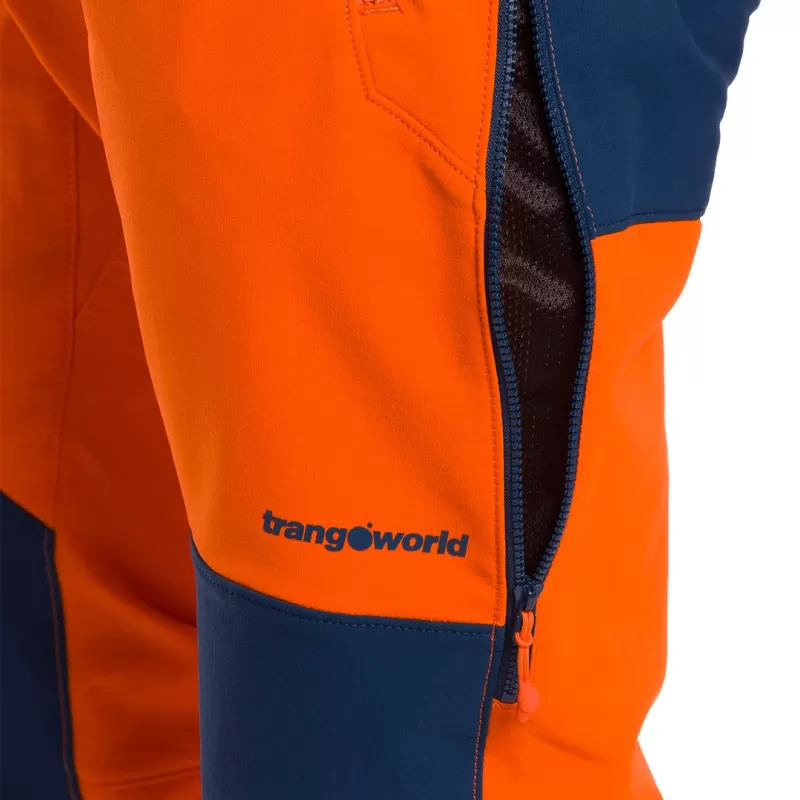 Trangoworld PANT. LARGO MOURELLE DR NARANJA/AZUL OSCURO