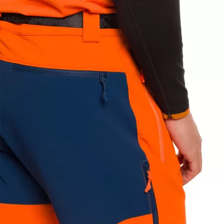 Trangoworld PANT. LARGO MOURELLE DR NARANJA/AZUL OSCURO