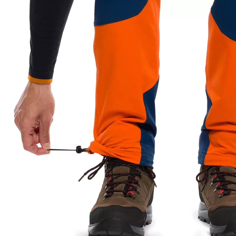 Trangoworld PANT. LARGO MOURELLE DR NARANJA/AZUL OSCURO