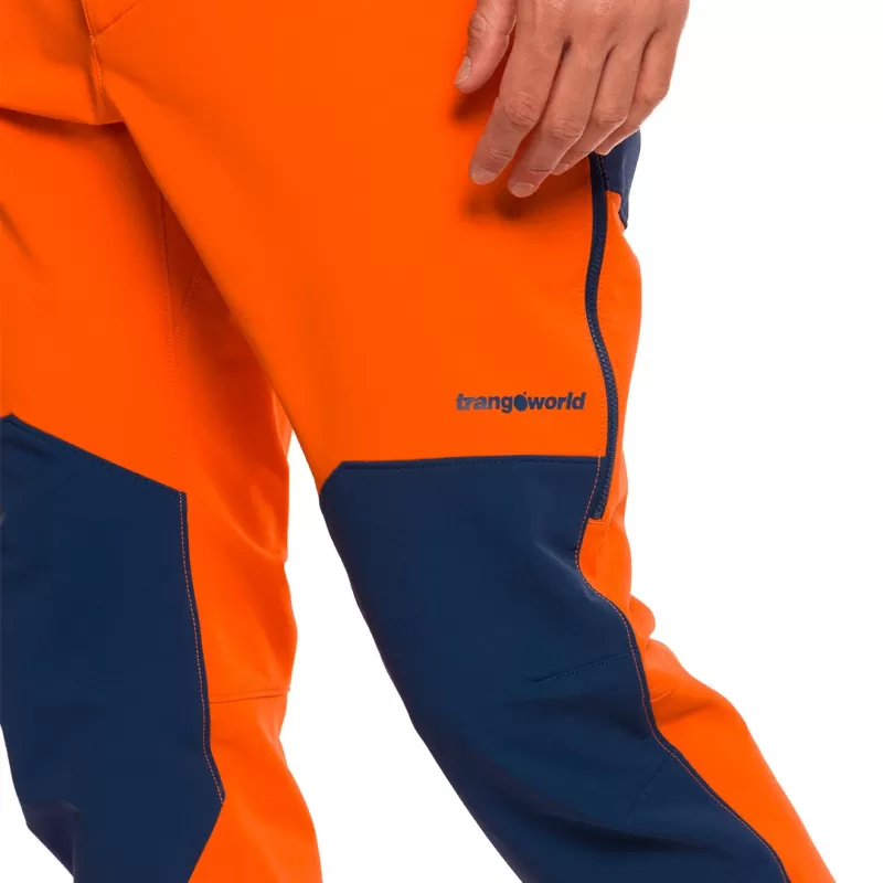 Trangoworld PANT. LARGO MOURELLE DR NARANJA/AZUL OSCURO