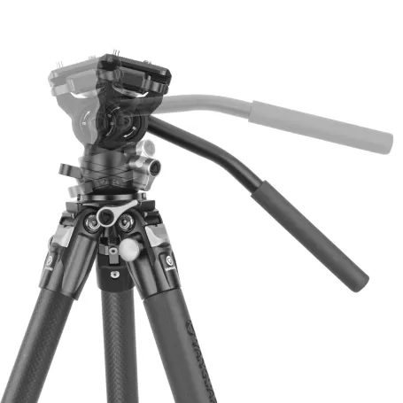 Tripé de vídeo compacto de carbono Vanguard Alta Pro 3VLT 235CV10, cabeça esférica Veo PV-10