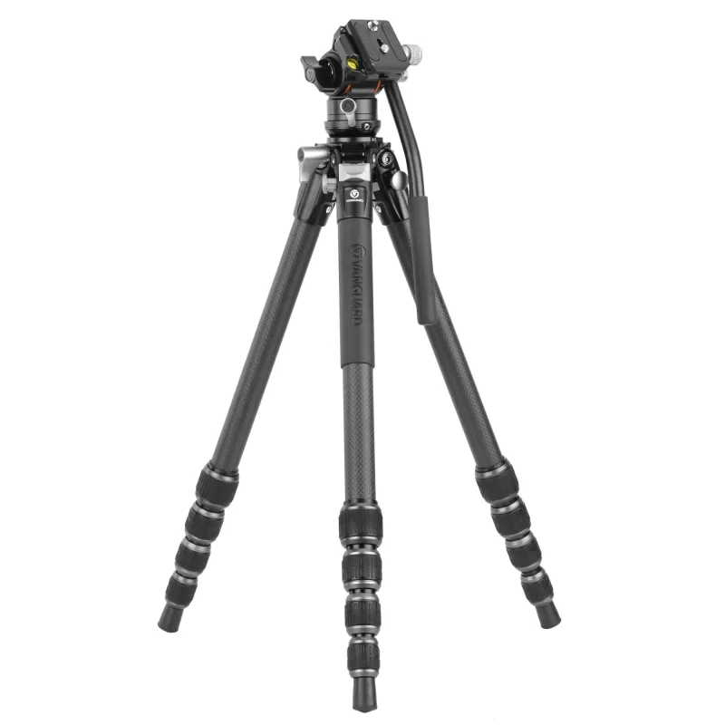 Tripé de vídeo compacto de carbono Vanguard Alta Pro 3VLT 235CV10, cabeça esférica Veo PV-10