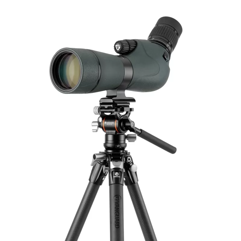 Tripé de vídeo compacto de carbono Vanguard Alta Pro 3VLT 235CV10, cabeça esférica Veo PV-10