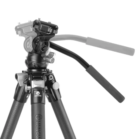 Tripé de vídeo compacto Vanguard Alta Pro 3VLT 235CV12 Carbon, cabeça esférica Veo PV-12