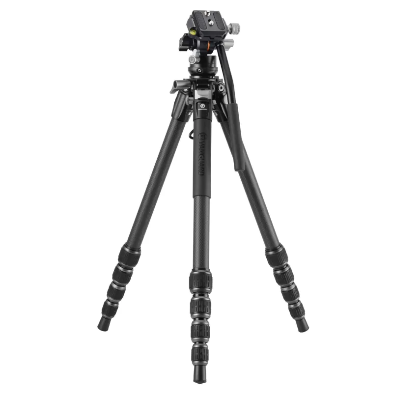 Tripé de vídeo compacto Vanguard Alta Pro 3VLT 235CV12 Carbon, cabeça esférica Veo PV-12