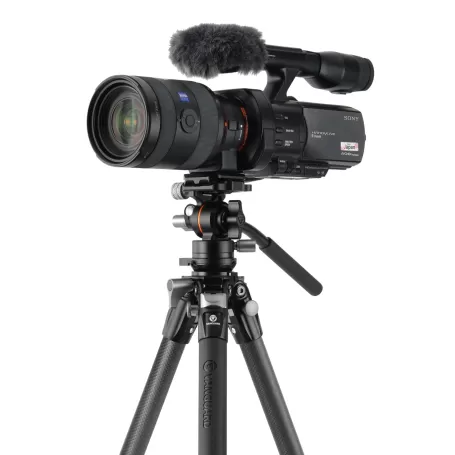 Tripé de vídeo compacto Vanguard Alta Pro 3VLT 235CV12 Carbon, cabeça esférica Veo PV-12