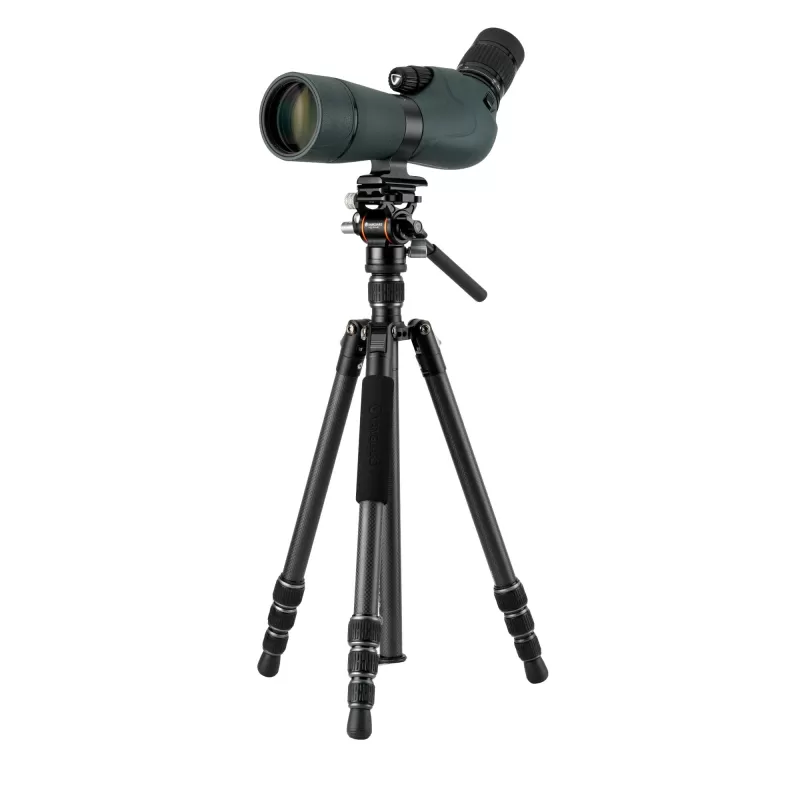 Tripé de viagem Vanguard Vanguard Vesta GO 234CV10 Carbon, cabeça de vídeo