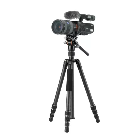 Tripé de viagem Vanguard Vanguard Vesta GO 234CV10 Carbon, cabeça de vídeo
