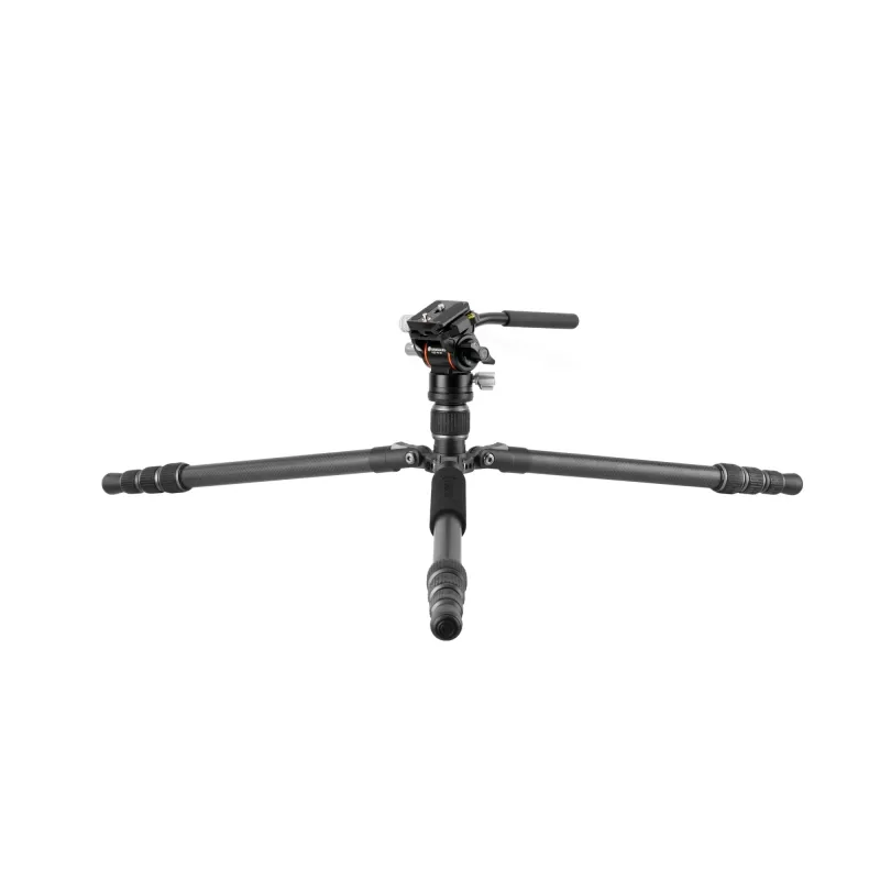 Tripé de viagem Vanguard Vanguard Vesta GO 234CV10 Carbon, cabeça de vídeo