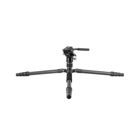 Tripé de viagem Vanguard Vanguard Vesta GO 234CV10 Carbon, cabeça de vídeo
