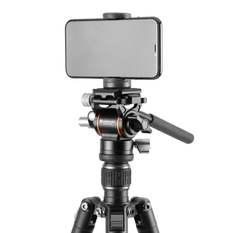 Tripé de viagem Vanguard Vanguard Vesta GO 234CV10 Carbon, cabeça de vídeo