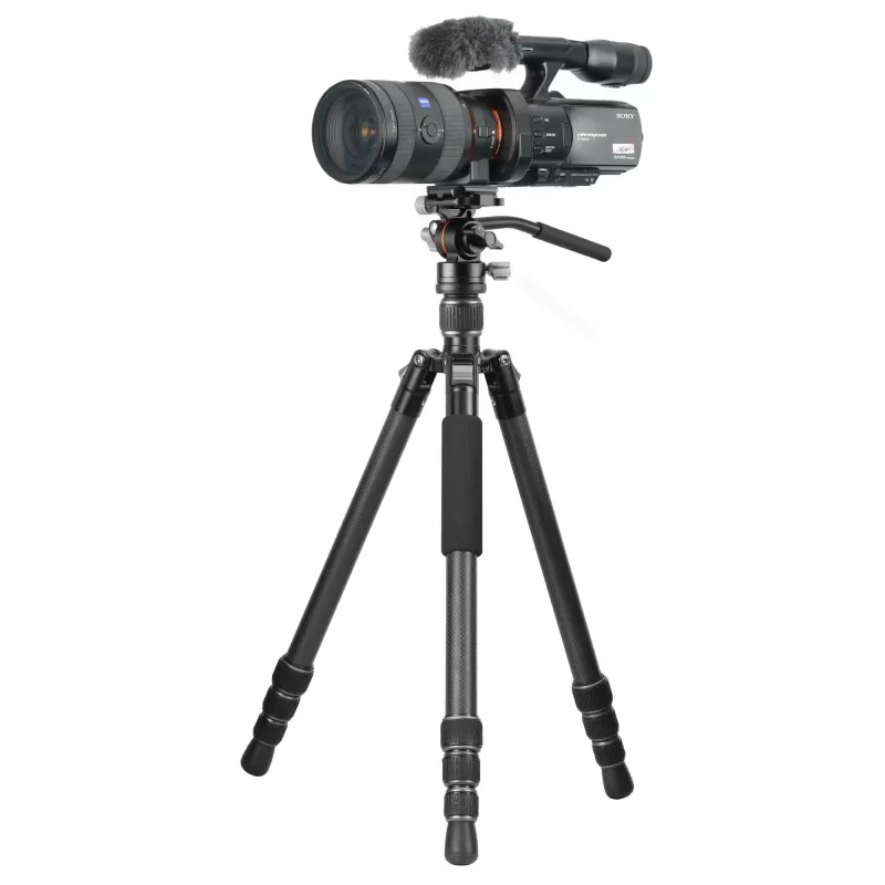 Tripé de viagem de carbono Vanguard Vesta GO 264CV12, cabeça de vídeo