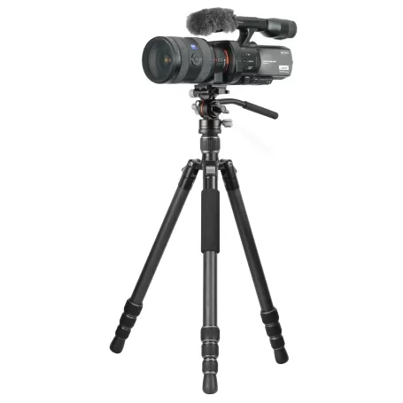 Tripé de viagem de carbono Vanguard Vesta GO 264CV12, cabeça de vídeo