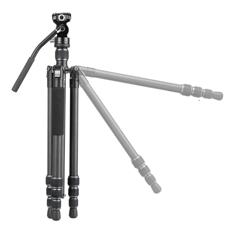 Tripé de viagem de carbono Vanguard Vesta GO 264CV12, cabeça de vídeo