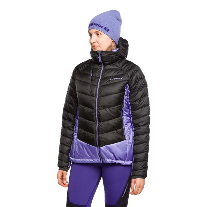 JAQUETA RULHE Trangoworld PRETA/AZUL CLARO