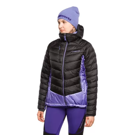 JAQUETA RULHE Trangoworld PRETA/AZUL CLARO