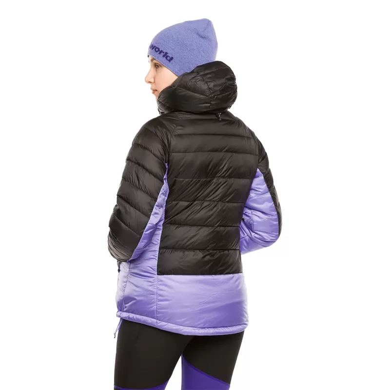 JAQUETA RULHE Trangoworld PRETA/AZUL CLARO