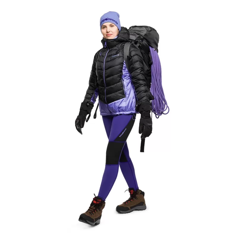 JAQUETA RULHE Trangoworld PRETA/AZUL CLARO