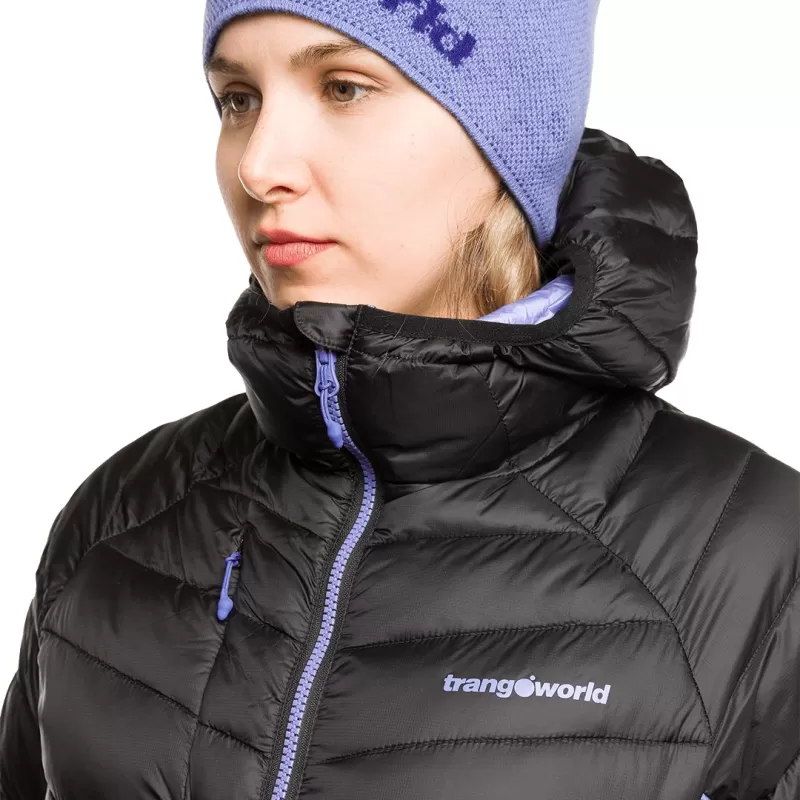 JAQUETA RULHE Trangoworld PRETA/AZUL CLARO